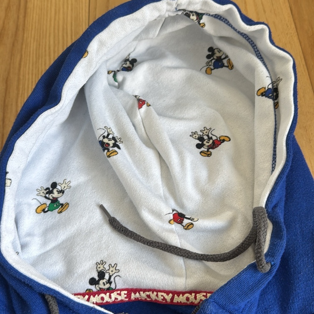 Disney Parks Mickey Mouse Hoodie Small Colorblock Zip Up Jacket Graphic - Picture 6 of 6